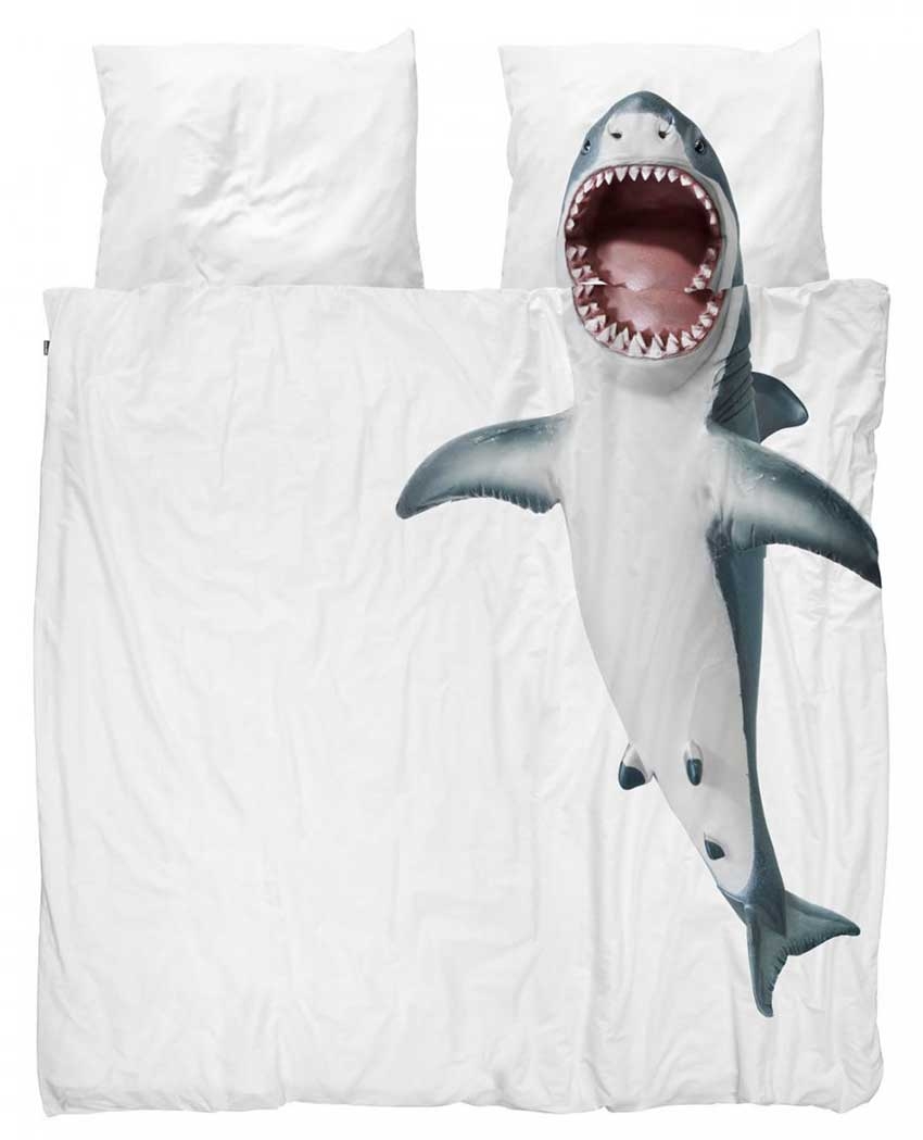 Snurk Dekbedovertrek Shark!!-240x200/220