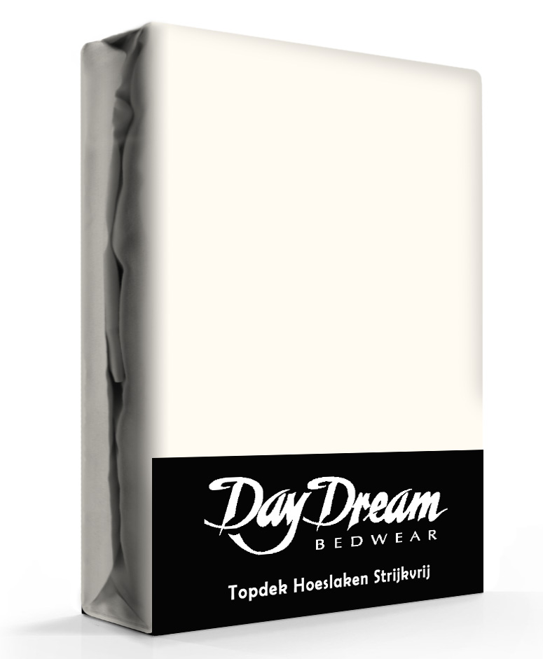 Day Dream Topper Hoeslakens Katoen Ecru-90 x 220 cm