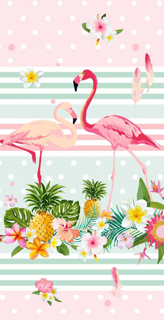 Good Morning Kids Strandlaken Flamingo