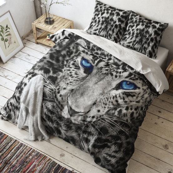 Sleeptime Dekbedovertrek Cheetah Grey