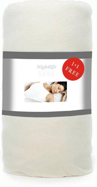Nightlife Concept Jersey hoeslaken Duopak 160/180x200+30cm - Polykatoen - Crème