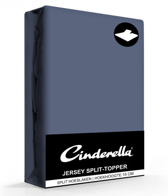 Cinderella Jersey Split-Topper Hoeslaken Dark Blue