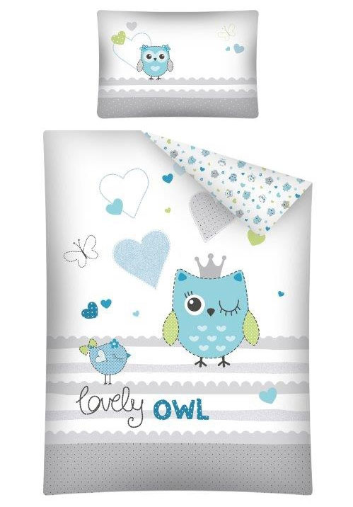 Dekbedovertrek Lovely Owl Blue
