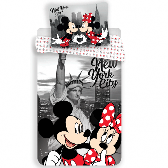 Minnie en Mickey Mouse Dekbedovertrek New York