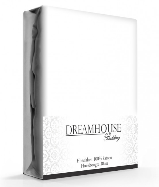 Dreamhouse Hoeslaken Katoen Wit