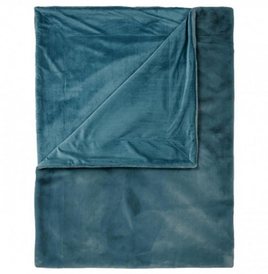 Essenza Plaid Furry Denim Blue 150x200cm