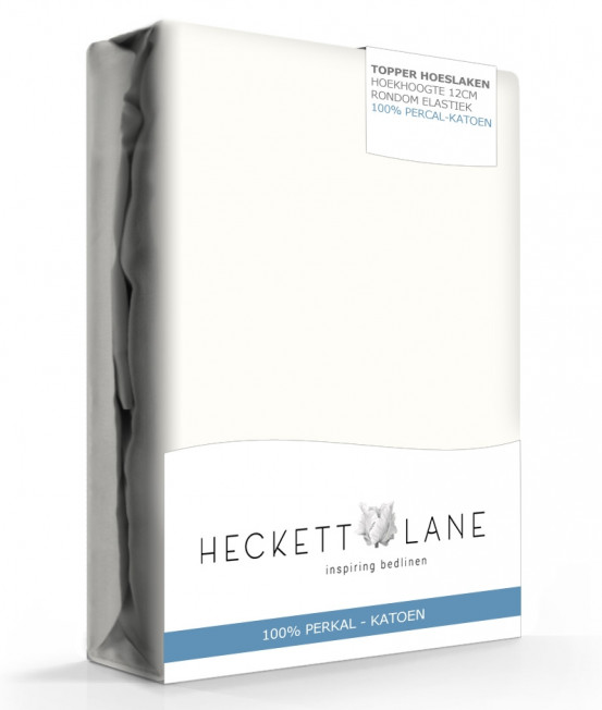 Heckett Lane Hoeslaken Topper Percal Off White
