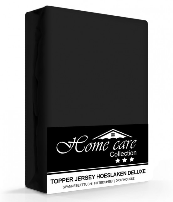 Homecare Jersey Topper Hoeslaken Zwart 