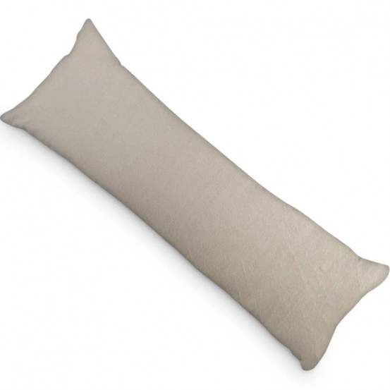PandaHug Velvet Body Pillow Kussensloop Zilver (45x145 cm)
