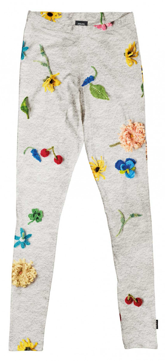 Snurk Kids Legging Knitted Flowers