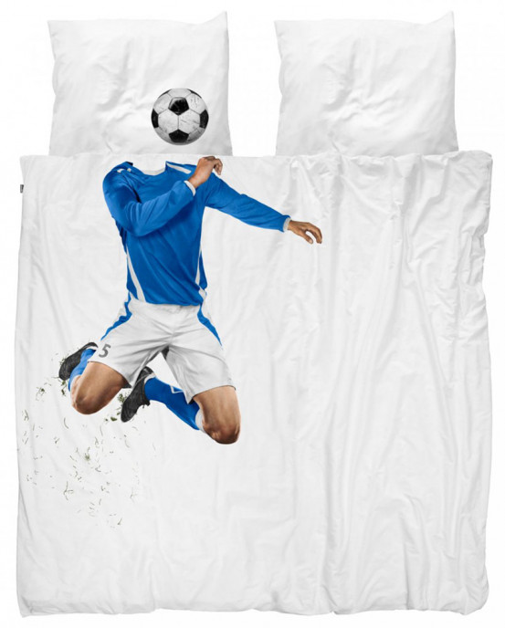 Snurk Beddengoed Soccer Champ Blauw