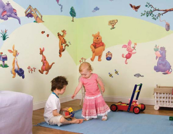 Winnie the Pooh Stickers "Room make over kit"