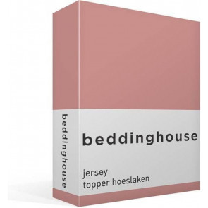 Beddinghouse Jersey - Topper - Hoeslaken - Lits-jumeaux - 180x200/220 cm - Pink