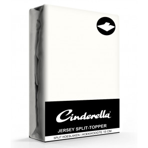 Cinderella Jersey Split-Topper Hoeslaken Ivory