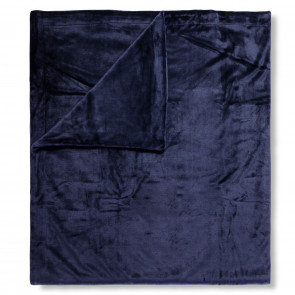 Hip Plaid Effen Donkerblauw 160x180 cm