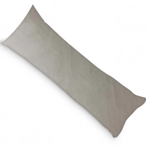 PandaHug Velvet Body Pillow Kussensloop Taupe (45x145 cm)