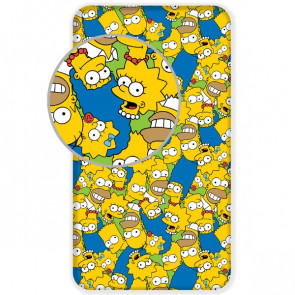 Bart Simpsons Hoeslaken - Eenpersoons - 90 x 200 cm